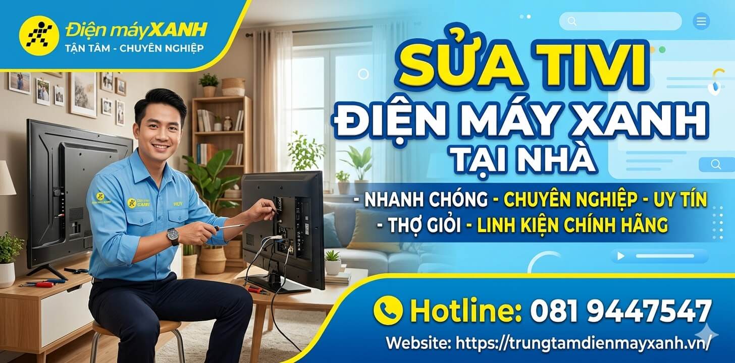 Kỹ thuật viên sửa tivi tại nhà